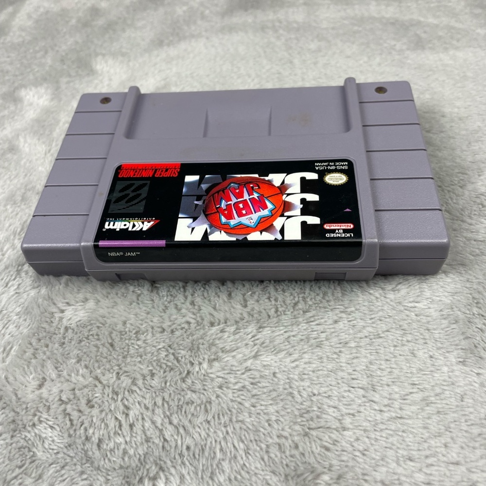 NBA Jam Super Nintendo SNES Authentic Original Tested Vintage Video Game CIB - Picture 7 of 12